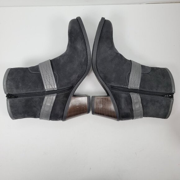 Earth Origins Lina Arlington Women's Gray Suede Ankle Boots US Size 10M NWOT - Picture 6 of 12